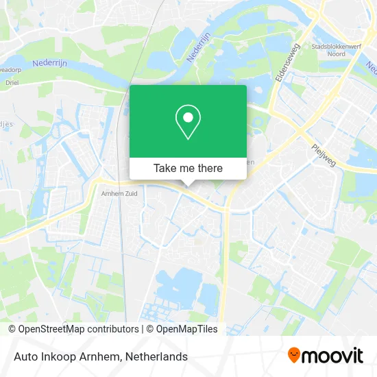 Auto Inkoop Arnhem map