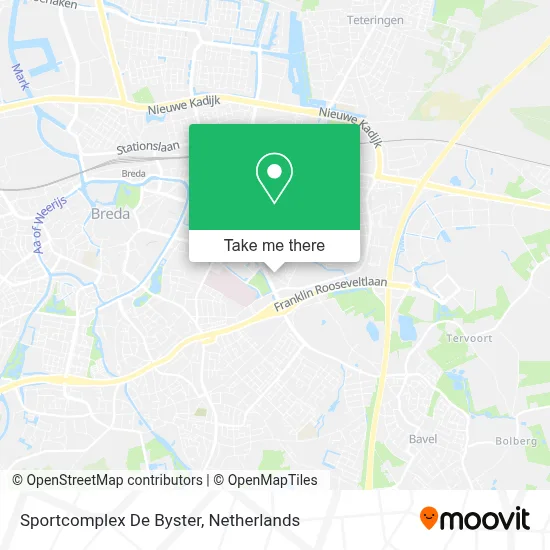 Sportcomplex De Byster map
