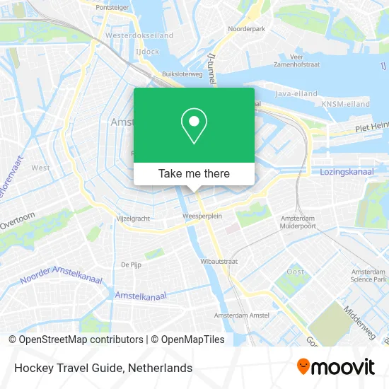 Hockey Travel Guide map