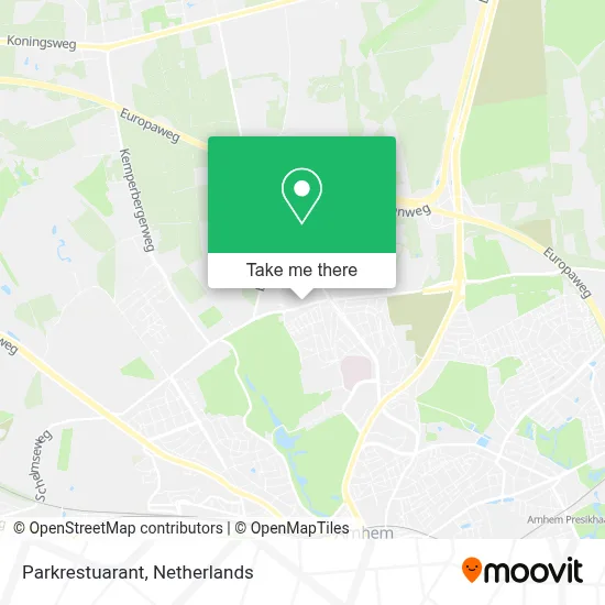 Parkrestuarant map