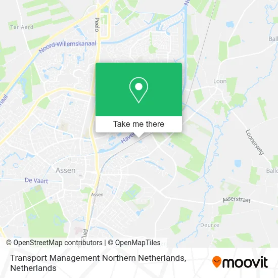 Transport Management Northern Netherlands map
