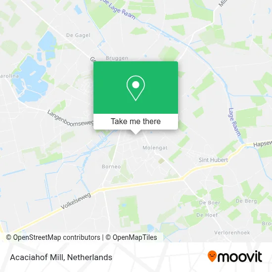 Acaciahof Mill map