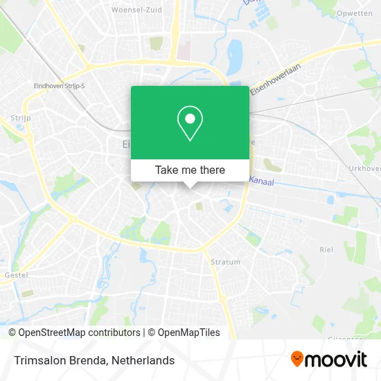 Trimsalon Brenda map