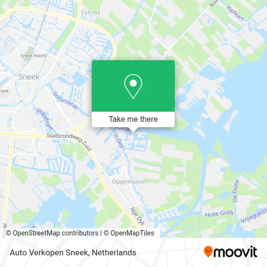 Auto Verkopen Sneek map