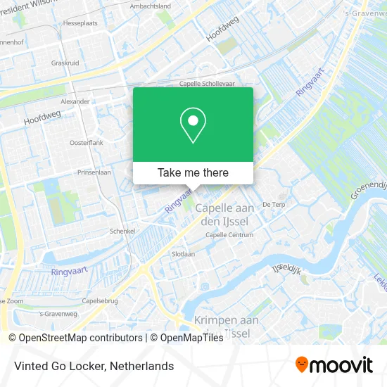 Vinted Go Locker map