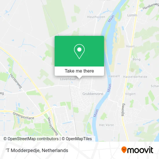 'T Modderpedje map
