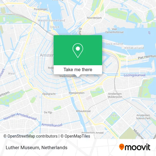 Luther Museum map