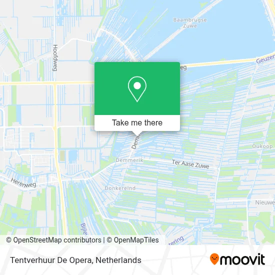 Tentverhuur De Opera map