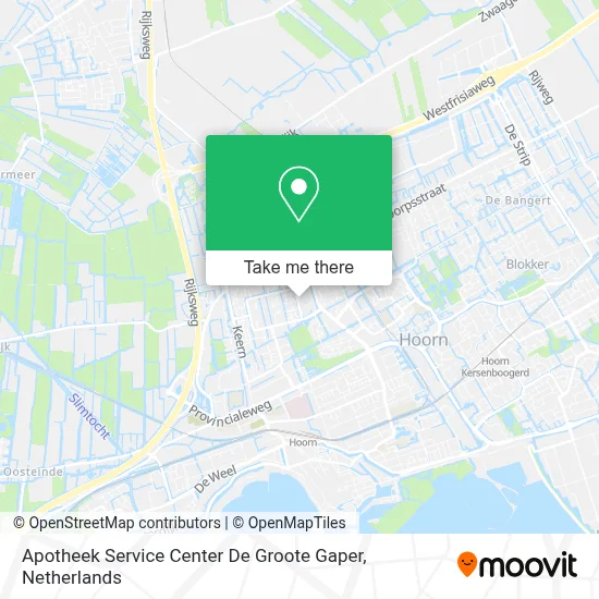 Apotheek Service Center De Groote Gaper map
