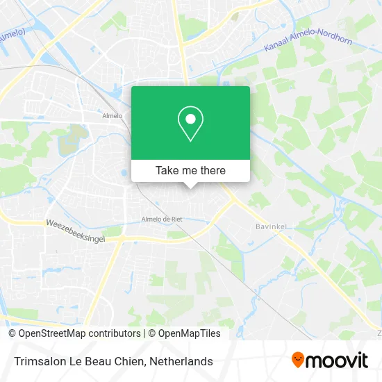 Trimsalon Le Beau Chien map