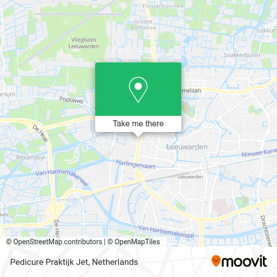 Pedicure Praktijk Jet map