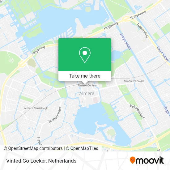 Vinted Go Locker map
