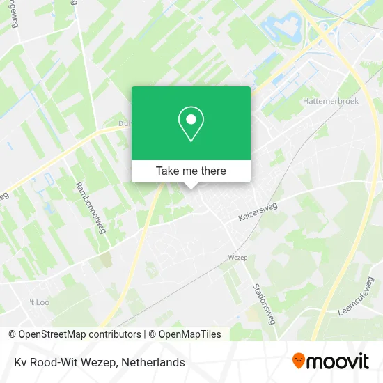 Kv Rood-Wit Wezep map