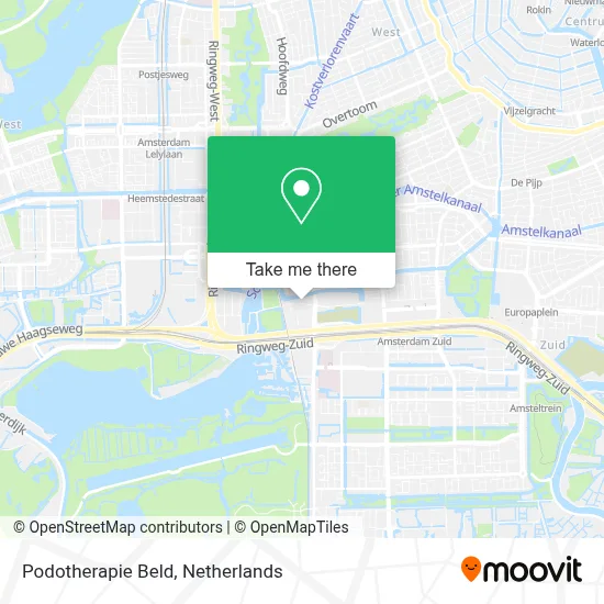 Podotherapie Beld map