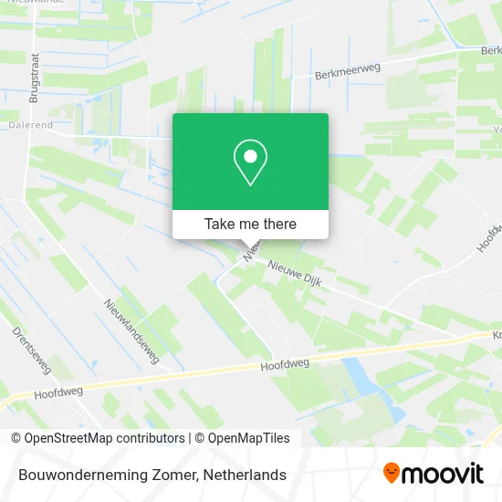Bouwonderneming Zomer map