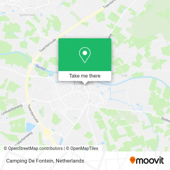 Camping De Fontein map