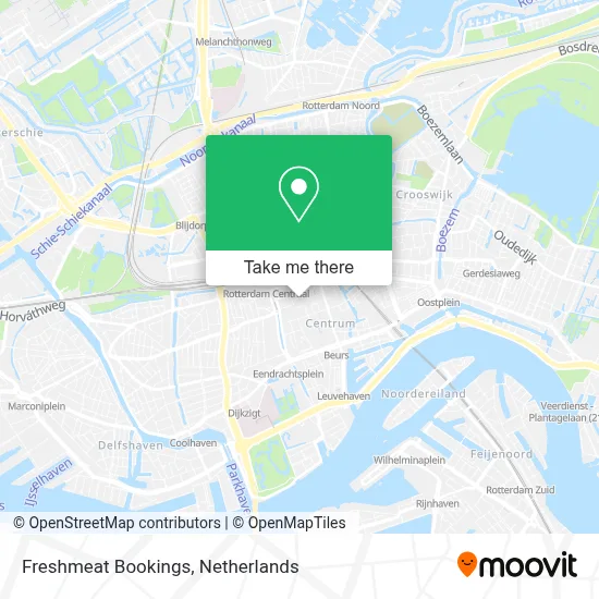 Freshmeat Bookings map
