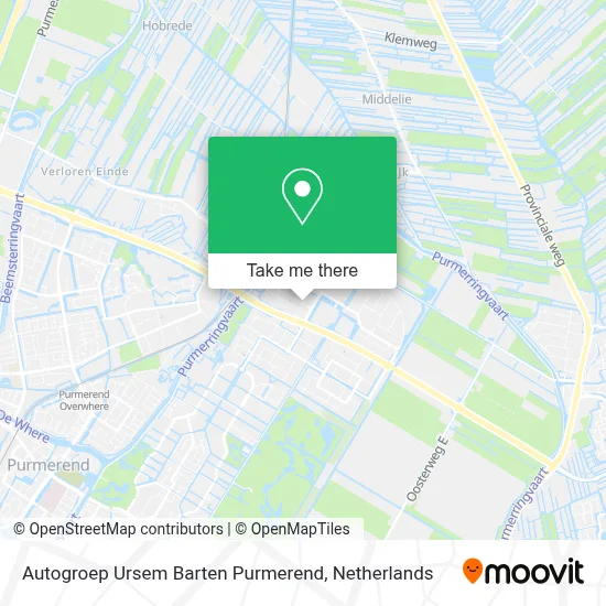 Autogroep Ursem Barten Purmerend map