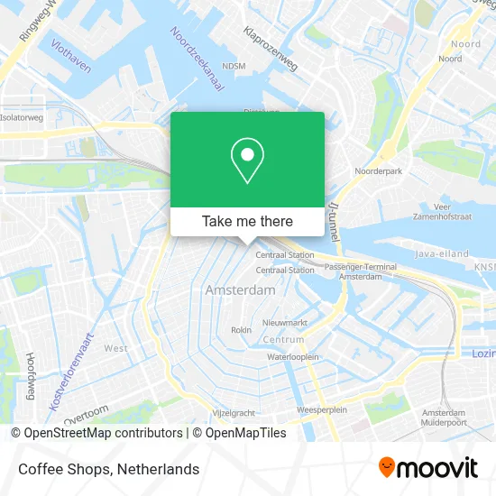 Coffee Shops Karte