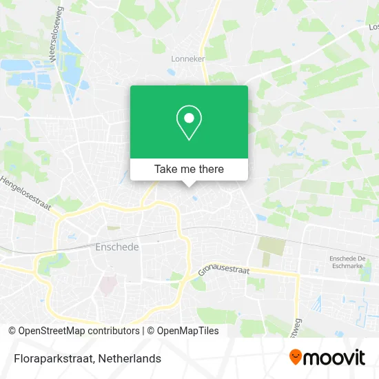 Floraparkstraat map