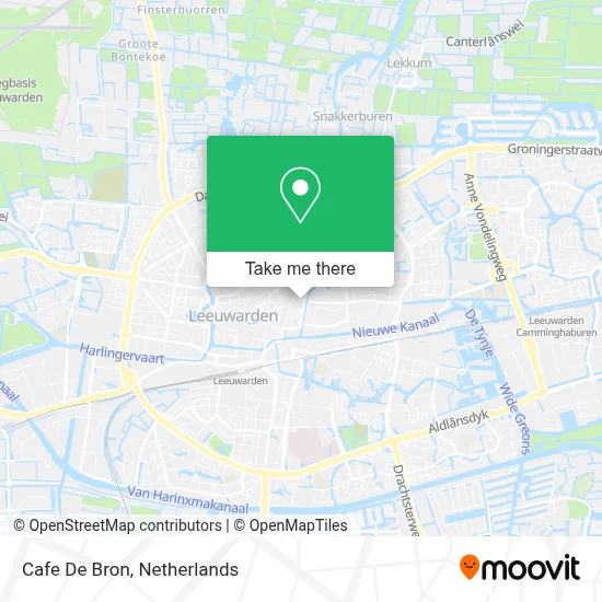 Cafe De Bron map