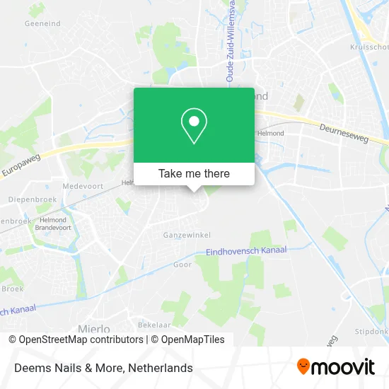 Deems Nails & More map