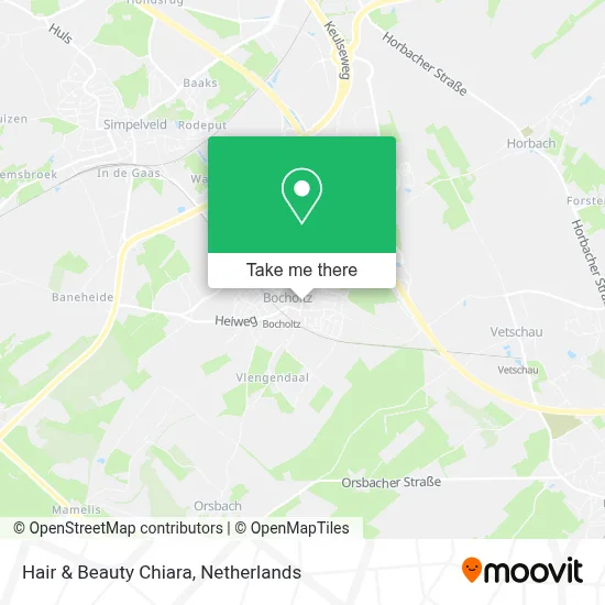 Hair & Beauty Chiara map