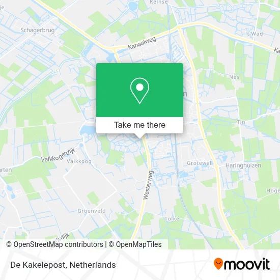 De Kakelepost map
