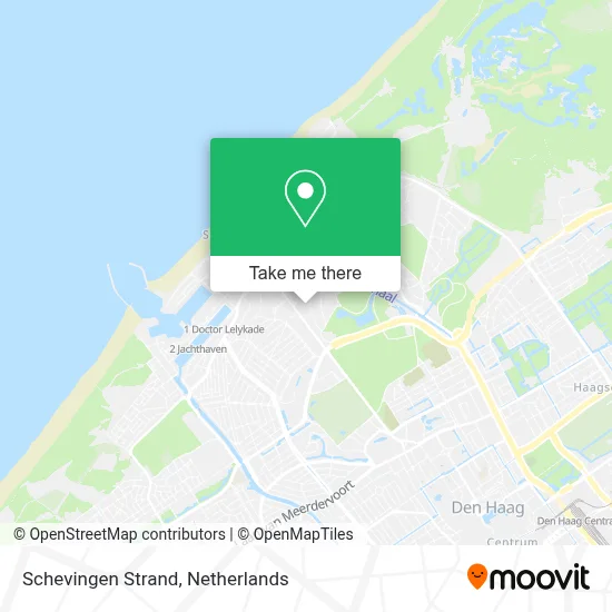 Schevingen Strand Karte
