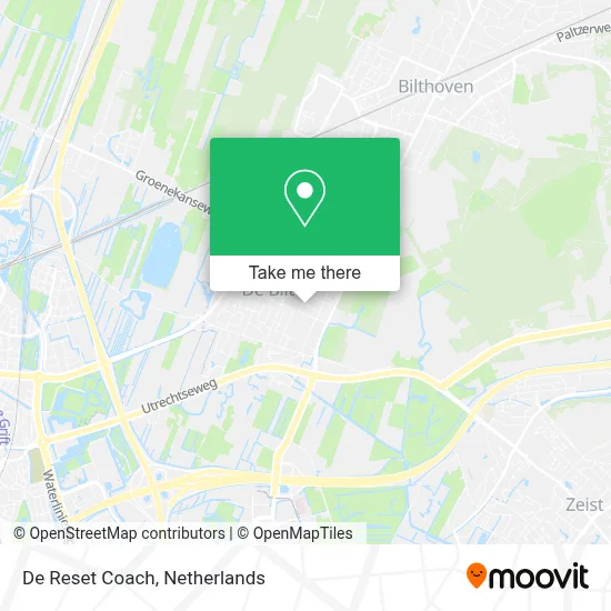 De Reset Coach map