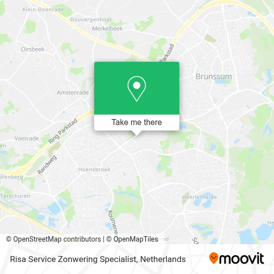 Risa Service Zonwering Specialist map
