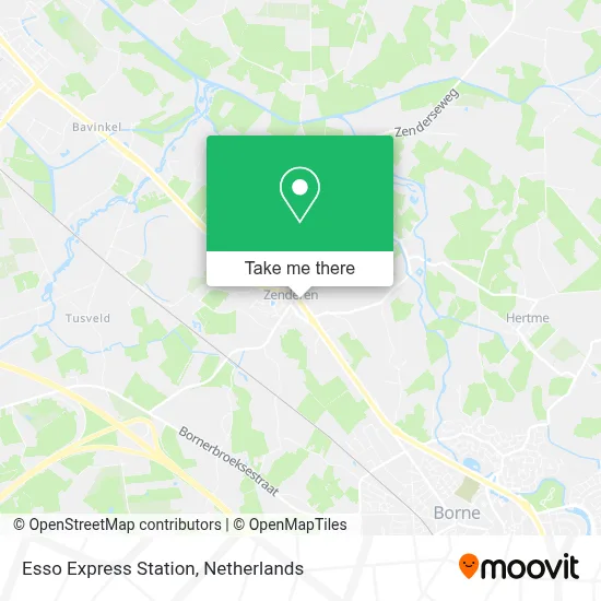 Esso Express Station map