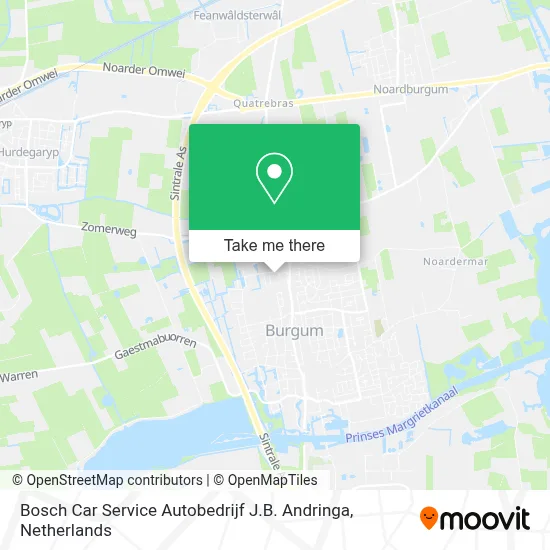 Bosch Car Service Autobedrijf J.B. Andringa map