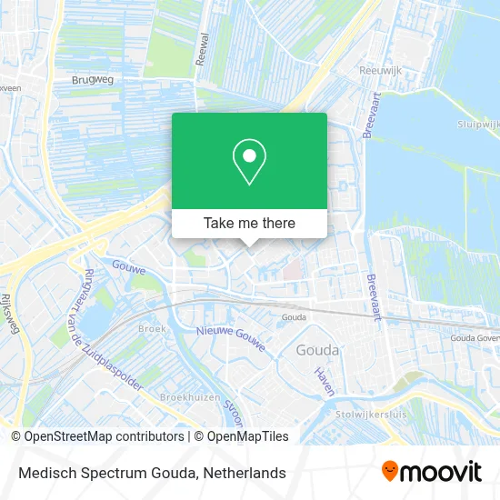 Medisch Spectrum Gouda map