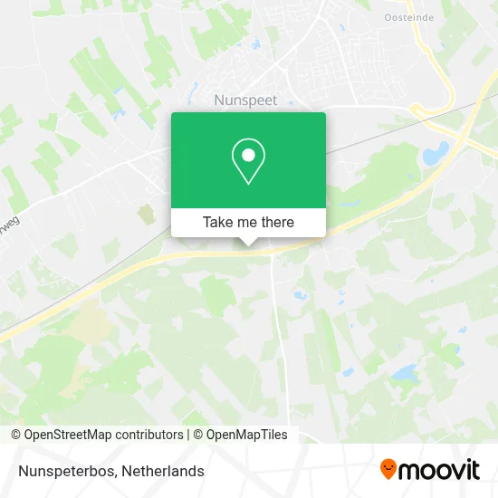 Nunspeterbos map