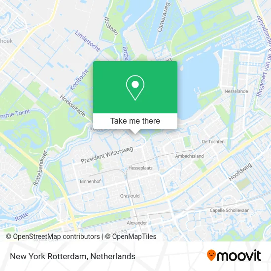 New York Rotterdam map