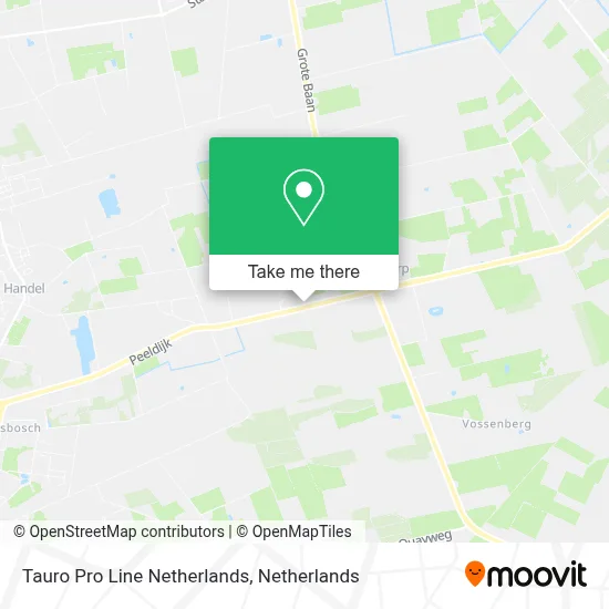 Tauro Pro Line Netherlands map