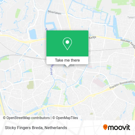 Sticky Fingers Breda map