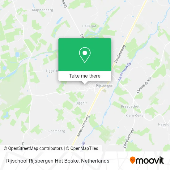 Rijschool Rijsbergen Het Boske map