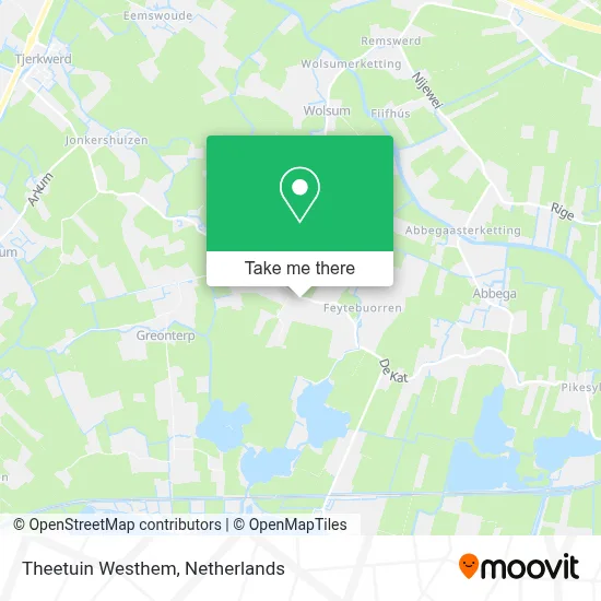 Theetuin Westhem map