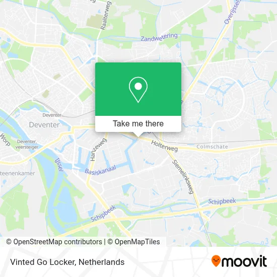 Vinted Go Locker map