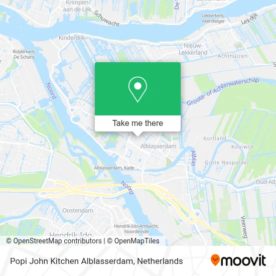Popi John Kitchen Alblasserdam map