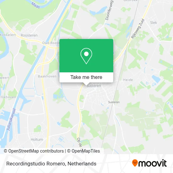 Recordingstudio Romero map