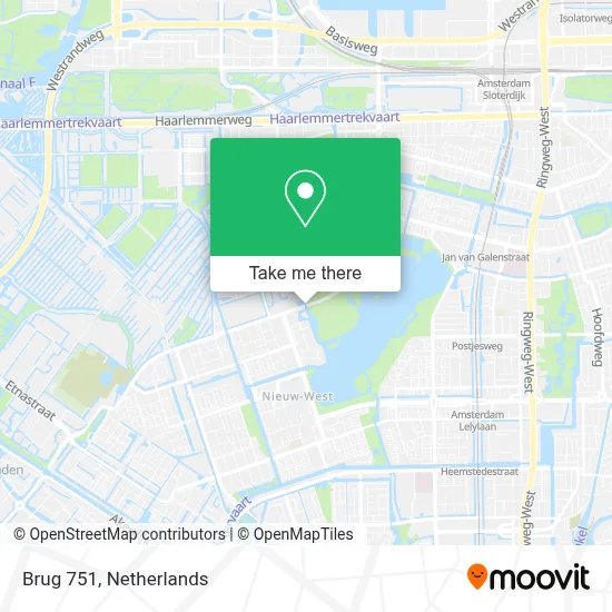 Brug 751 map