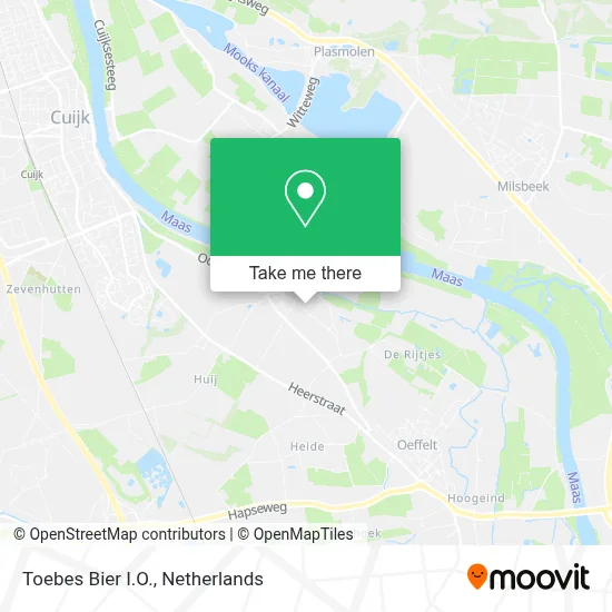Toebes Bier I.O. map