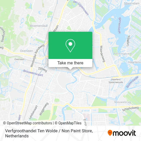 Verfgroothandel Ten Wolde / Non Paint Store map
