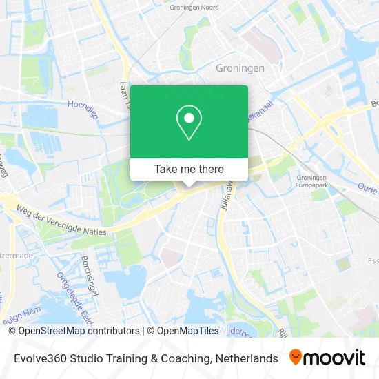 Evolve360 Studio Training & Coaching map