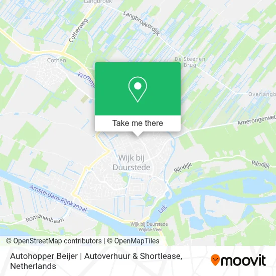 Autohopper Beijer | Autoverhuur & Shortlease map