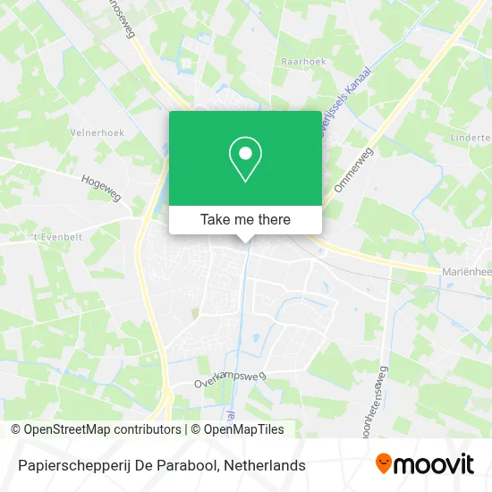 Papierschepperij De Parabool map