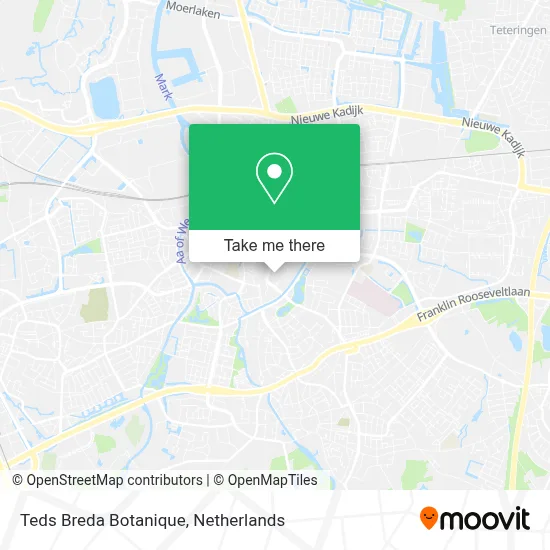 Teds Breda Botanique map